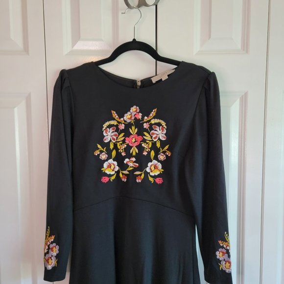 LOFT embroidered boho dress - Picture 3 of 11